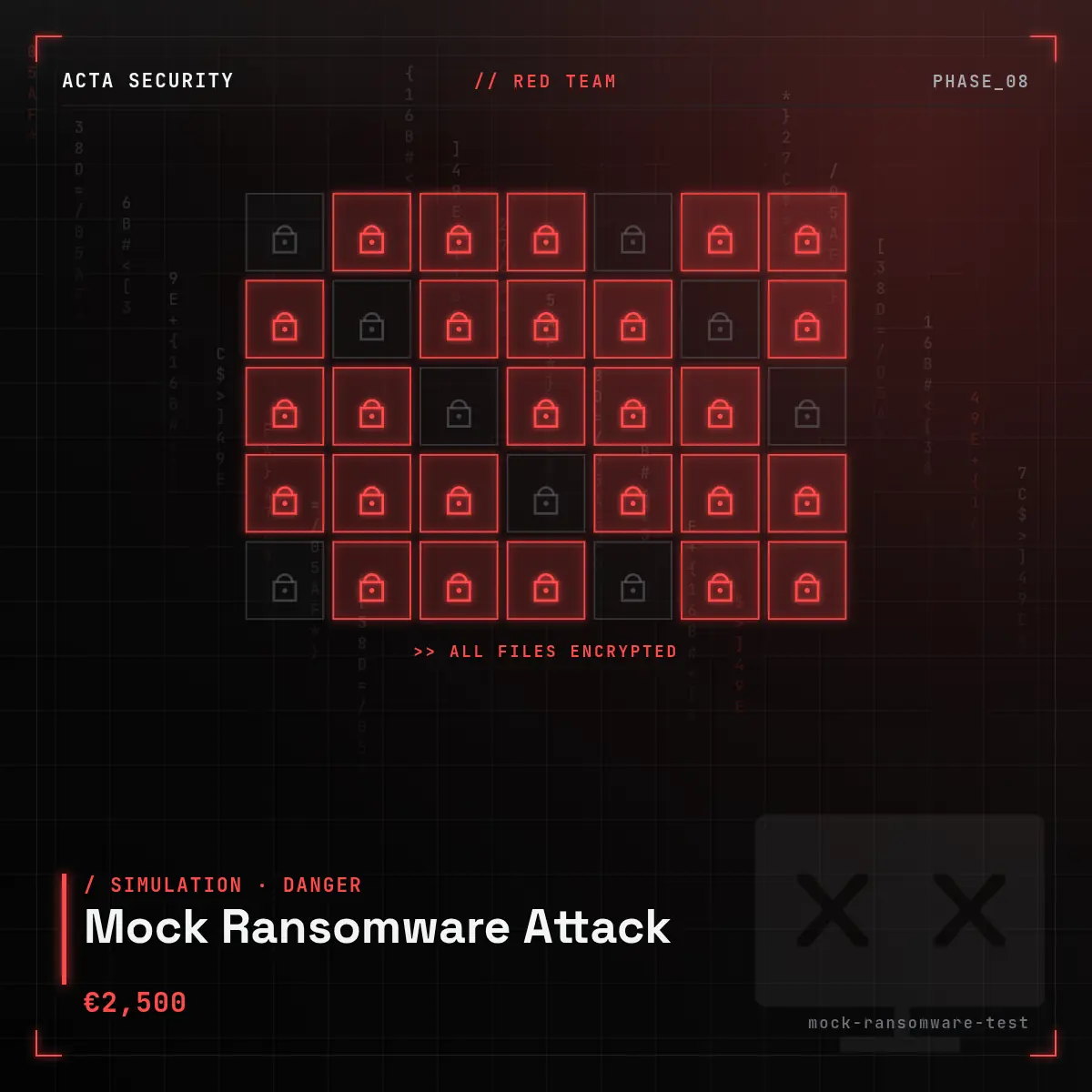 Mock Ransomware Attack
