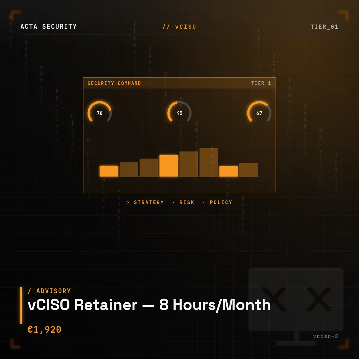 vCISO Retainer — 8 Hrs / Month